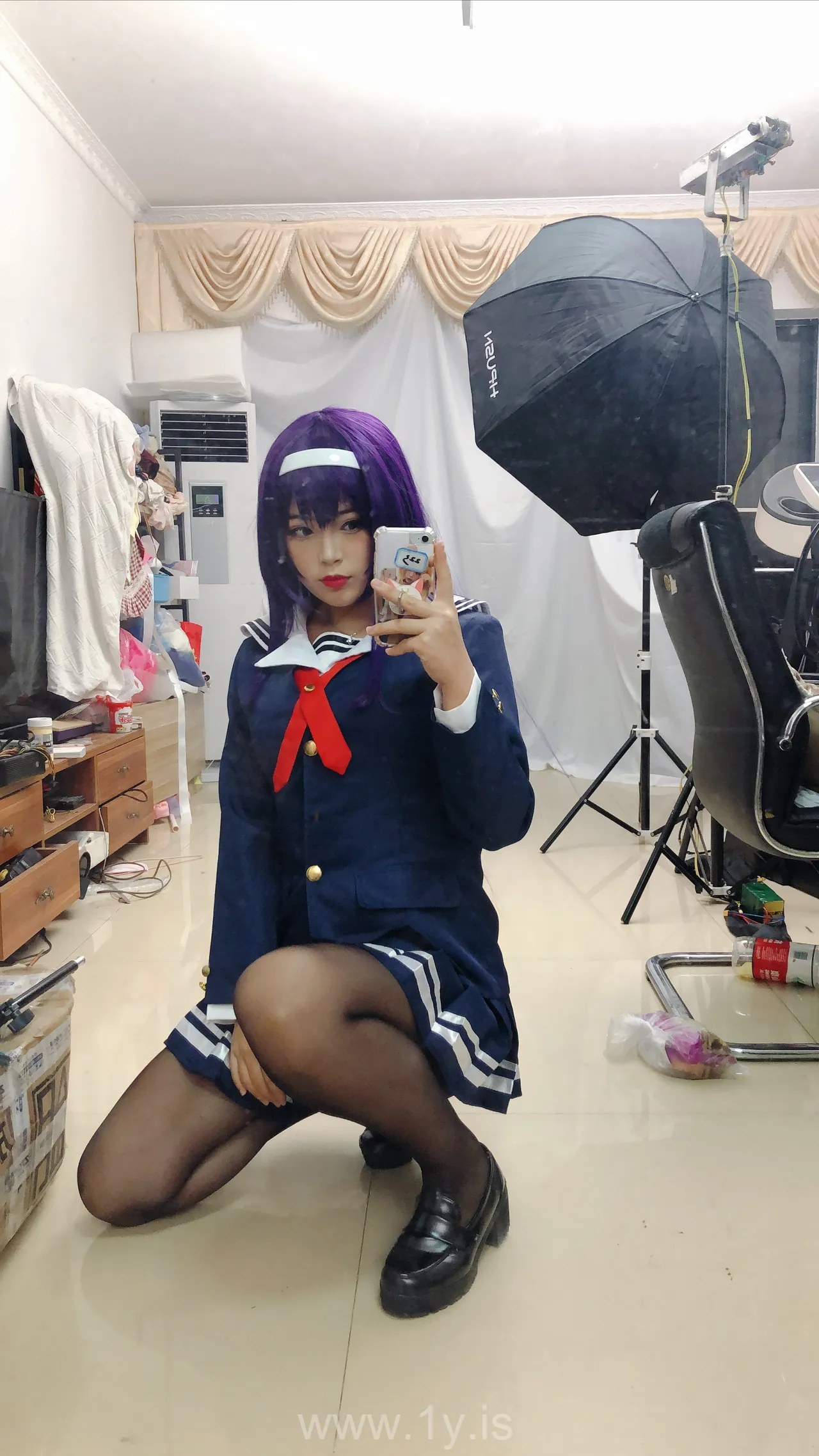 Coser@白烨 NO.020 学姐校服自拍